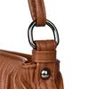 Borsa a Spalla Morbida in PU con Chiusura a Zip Frontale e Tracolla Regolabile Elegante Borsa Tote Quotidiana da Donna