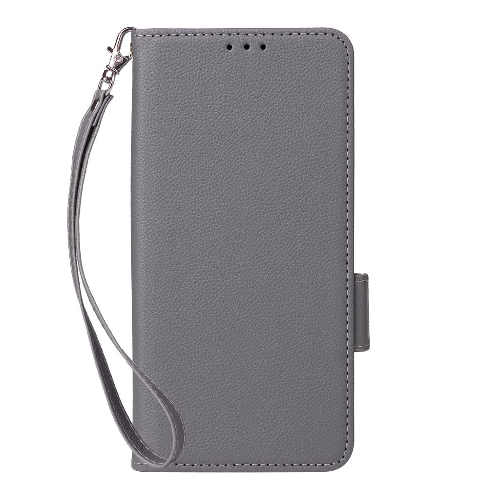 For vivo Y29 4G/T4x 5G Case with Wrist Strap Litchi Texture PU Leather Wallet Phone Cover