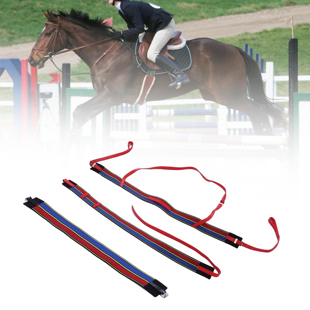 3Pcs Equestrian Belts Elastic Stretchable Girth   Belt Chest Belt Set Horse Racing Equipment Gear Accessories