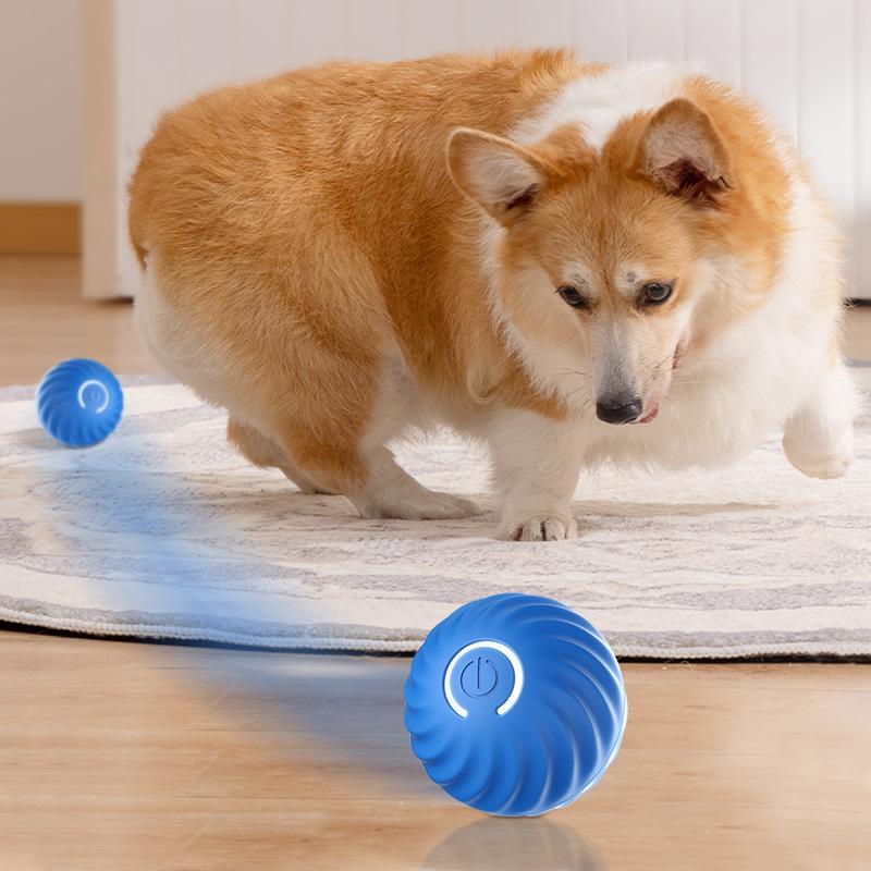 Automatic Moving Dog Toy Ball Smart USB Jumping Rotating Interactive Dog Chew Toy Ball for Puppy Ball Toys Dog Accessories