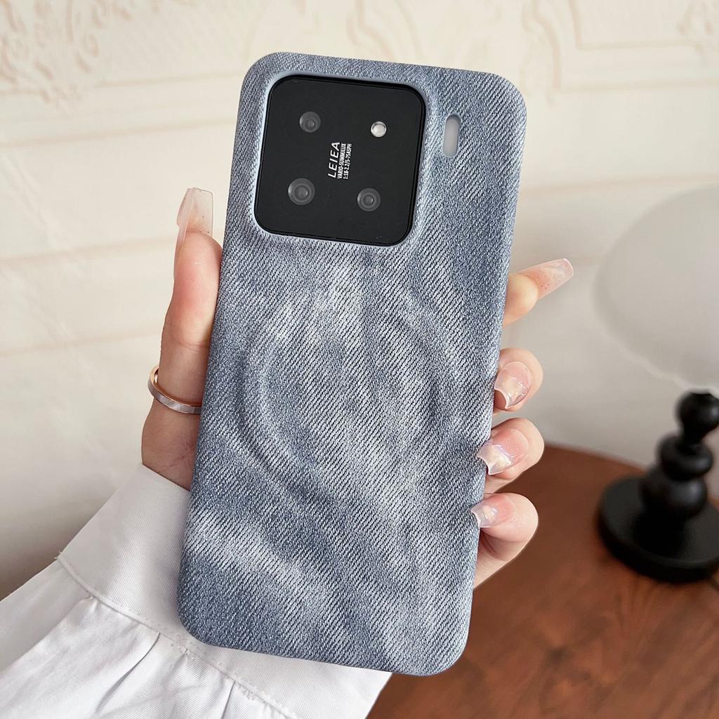 Mi 17 Magnetic Fabric Mobile Phone Case Is Suitable for Mi 15 Ultra Anti-drop Protective Case 15pro Anti-skid Case.