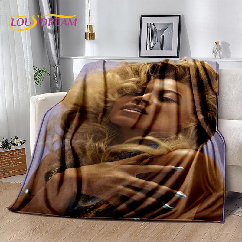 3D Latest Beyonce Giselle Knowles Soft Plush Blanket,Flannel Blanket Throw Blanket for Living Room Bedroom Bed Sofa Picnic Cover