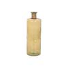Crystal Vase - Home ESPRIT - 25x25x75 Cm - Yellow - Tempered Glass - Solid Pattern - Multicoloured