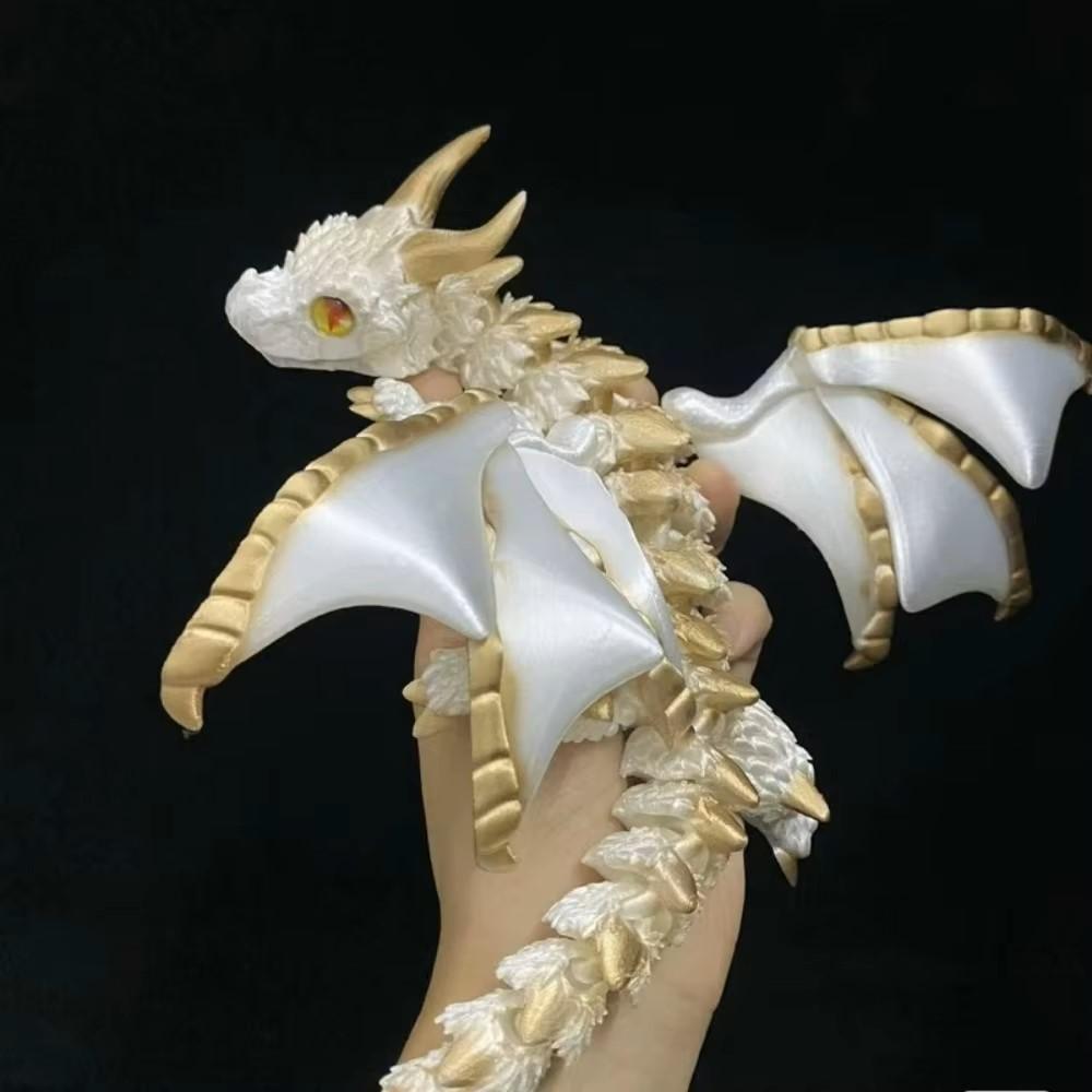 Neues 3D-gedrucktes Wyvern-Drachen-Simulationsmodell mit Flügeln, Geschenk, Gelenkige Drachen, Fidget-Drachen, Schreibtischdekorationen