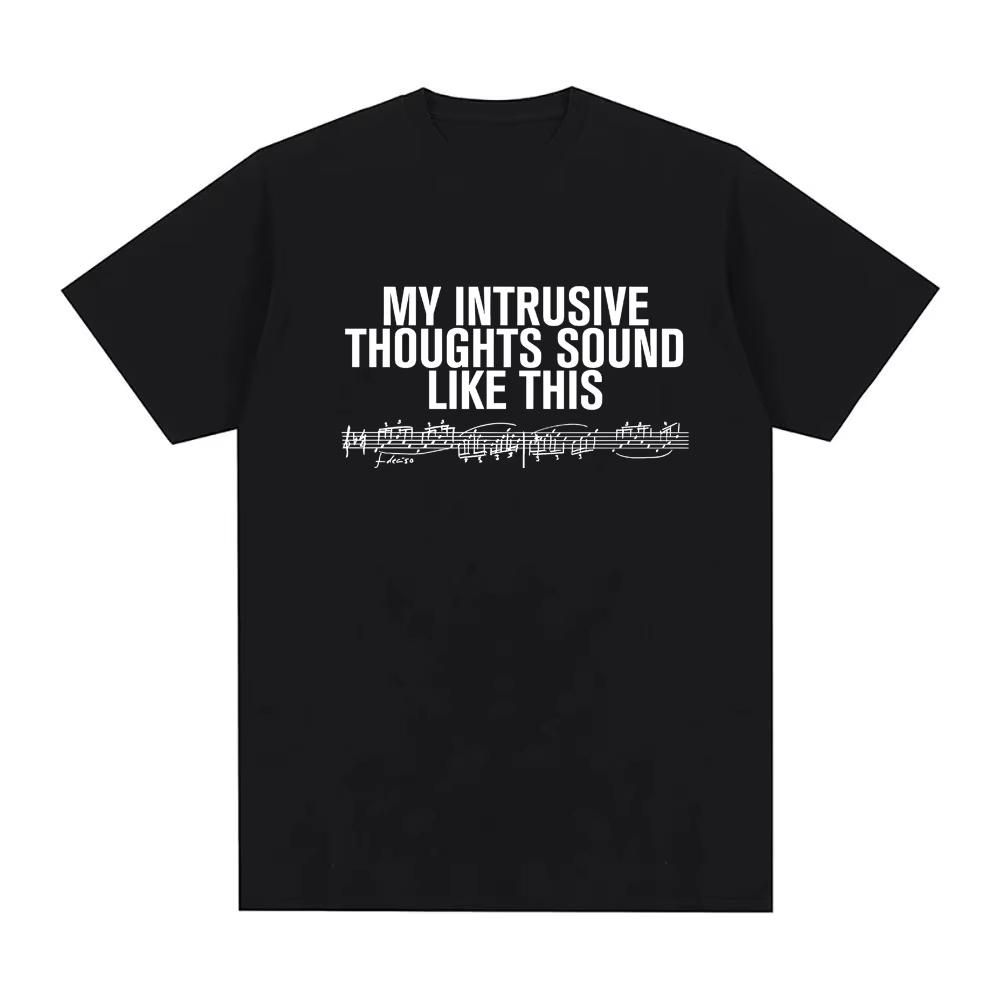 Hot Sale Intrusive Thoughts Baby Tee 2026 New Style Rosalia Y2k Hip Hop High Quality Tshirt Hip Hop Streetwear Oversized Tshirt