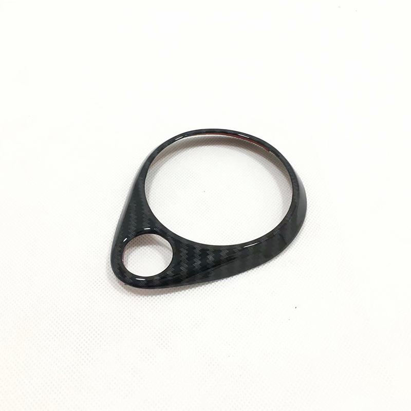 ABS Carbon Fiber Front Mittleren Zentralen Lautsprecher Sound Horn Ring Rahmen Abdeckung Trim Für Jeep Grand Cherokee 2014 2015 2016