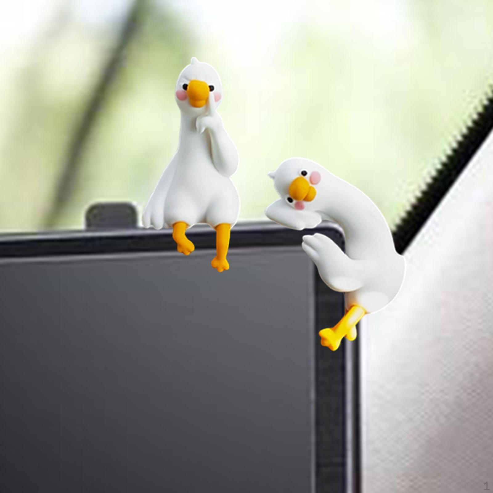 

Декоративні фігурки для комп ютера Прикраси для екрана центральної консолі Міні-статуетки тварин 2pcs Set