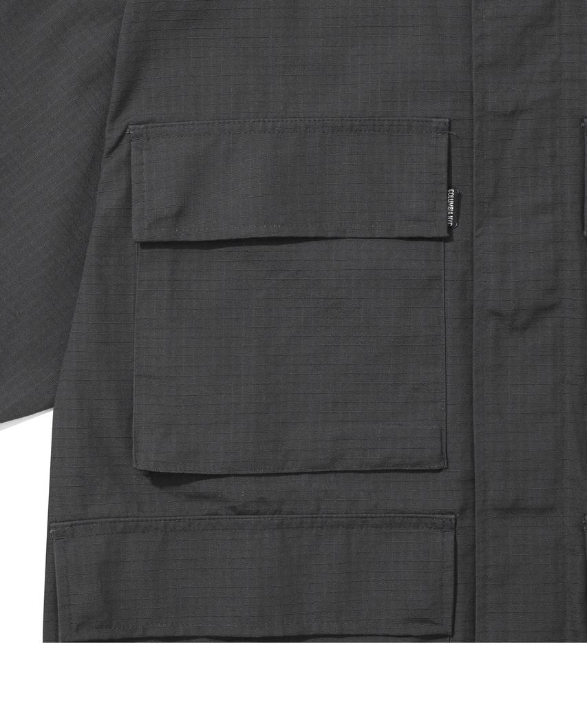COLUMBIA UNIVERSITY Nyc Blackseries Utility S/S Shirts Jacket Charcoal