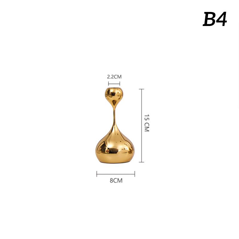 INS Water Drop Candlestick Metal Candle Holder Nordic Romantic Atmosphere Home Decorations Wedding Photography Props (NO Candle)