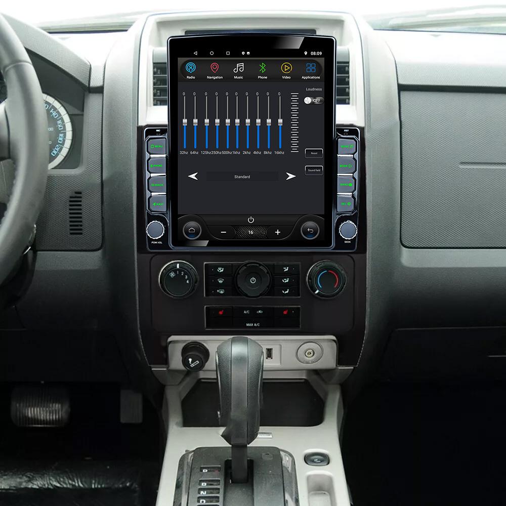 9.7" Vertical Style Tesla Screen Android Car Radio For Ford Escape 2007-2011 Multimedia Player Carplay Navigation GPS 2din