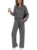 New autumn and winter European and American suits long-sleeved women's casual elastic waist trousers wide-leg trousers