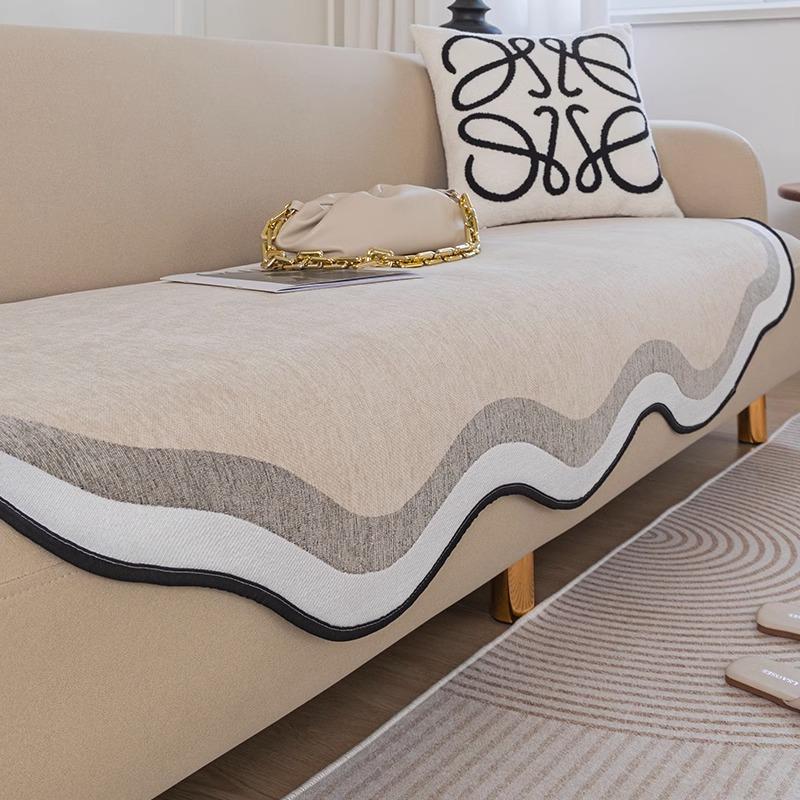 Chenier Irregular Sofa Cushion Universal In All Seasons, Special-Shaped Non-Slip Seat Cushion, Simple And Advanced Sofa Cover Cushion