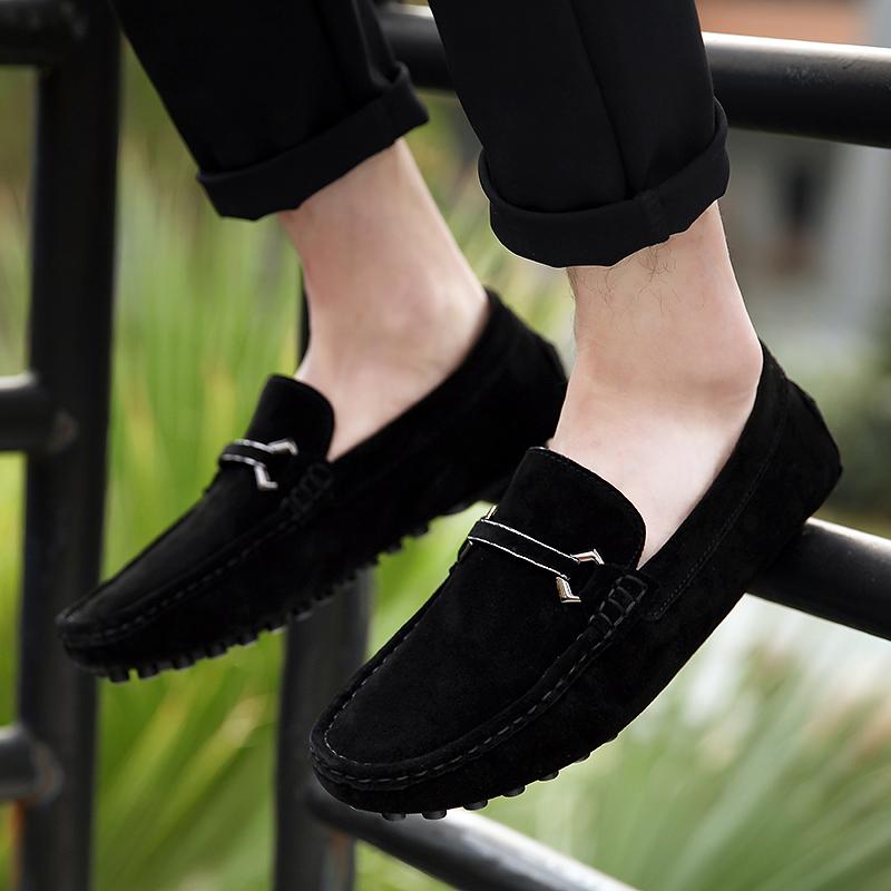 Loafers for menn Mokkasiner Uformelle skinnsko Lette slip-on-sko Klassisk menn komfortabel kjøresko