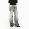 Men's Clothing | American Washed Deconstruction Cat Whiskers Straight Jeans Men's Loose Wide Leg Pants