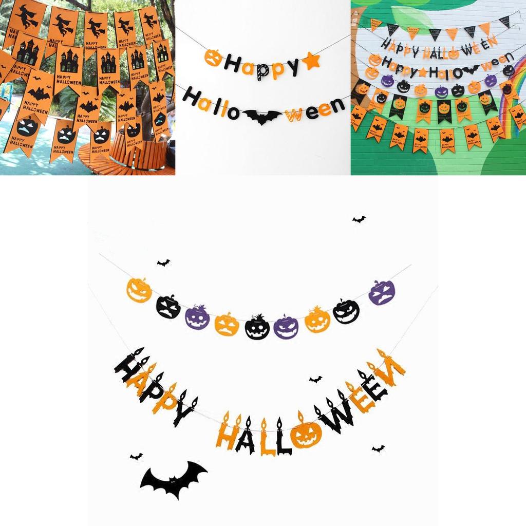 Livfullt Non-woven Tyg Halloween Dekorativ Banner Perfekt För Fest- Och Eventuppsättning