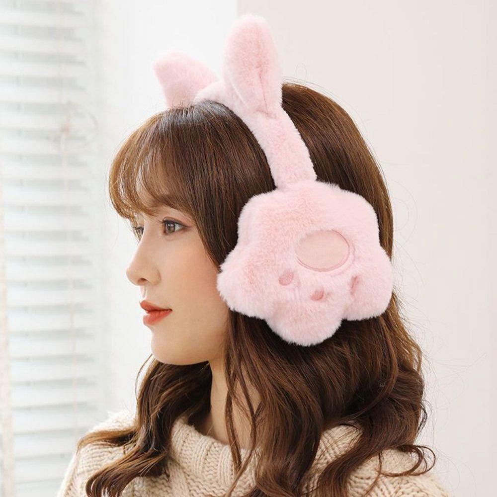 Thickened Plush Plush Ear Cover Cute Cat Claw Design Cat Claw Earmuffs  Student