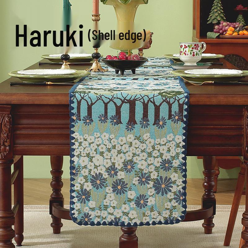 Jacquard Table Runner: Pastoral Dining & Coffee Table Cover