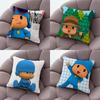 P-Pocoyos Urocza Poszewka na Poduszkę dla Chłopców Poduszki na Kanapę Pokrowiec Dekoracja Przedmioty do Wystroju Domu Luksusowe Poszewki na Poduszki Poduszka Poduszki