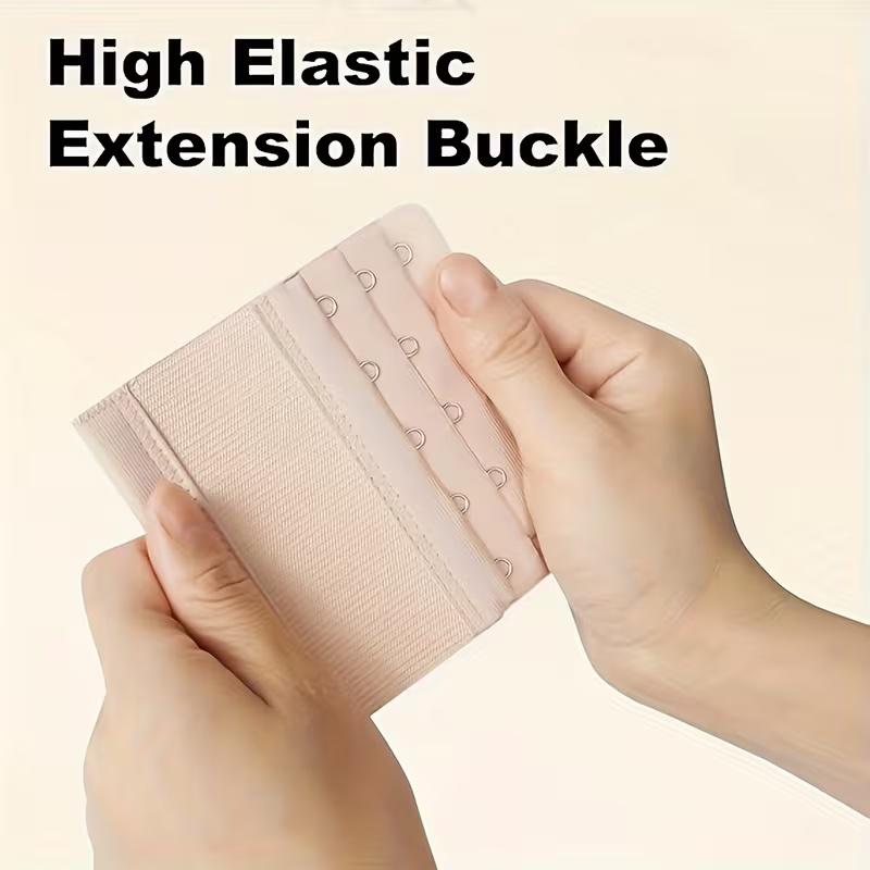 5pcs Ultra-Soft Bra Extenders - 5-Hook Adjustable for Maximum Comfort, Ideal for Plus Size, Maternity & Sensitive Skin