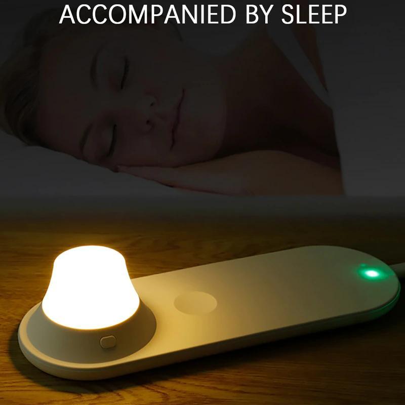 10in Qi Fast Wireless Charger Desktop Night Light for iPhone X XR XS Cell Phone Charging CLEAN NIGHT ACCESS | Wireless Chargers