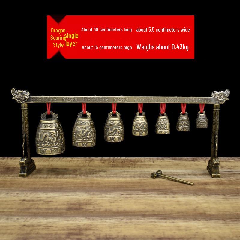 

Zeng Houyi Bianzhong Replica Ornament: Antique Chinese Musical Instrument for Home Décor, Weddings, and Film Props.
