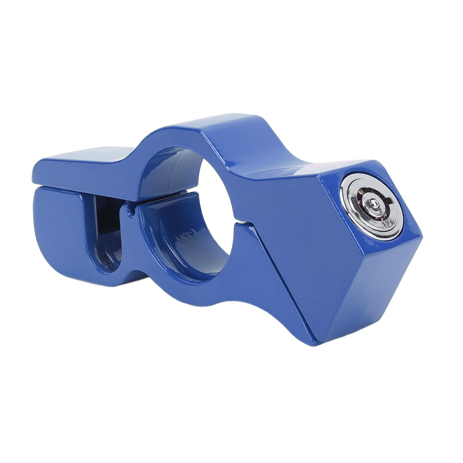 

Motorcycle Handlebar Lock Aluminum Alloy Anti Theft Throttle Clutch Brake Lock with Lock Chain for