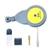 2M Rotape Tape Measure Compass With 10 Pencil Leads Measure Beam Compass For Drawing Circles And Lines Fixable Button