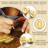 A20F-Wood Burning Tool Pen Burning Tips Kit English Letters Carving Pyrography Pen Tips Stencil Soldering Iron US Plug