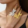 Ancient Living Phoenix Wing Ring Gold-plated High-end Exquisite Design Wedding Decoration