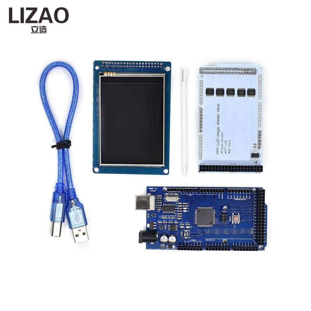 LIZAO MEGA2560 R3 Development Board Extension Edition with 3.2 Inch Touch Screen TFT LCD Color Display Module