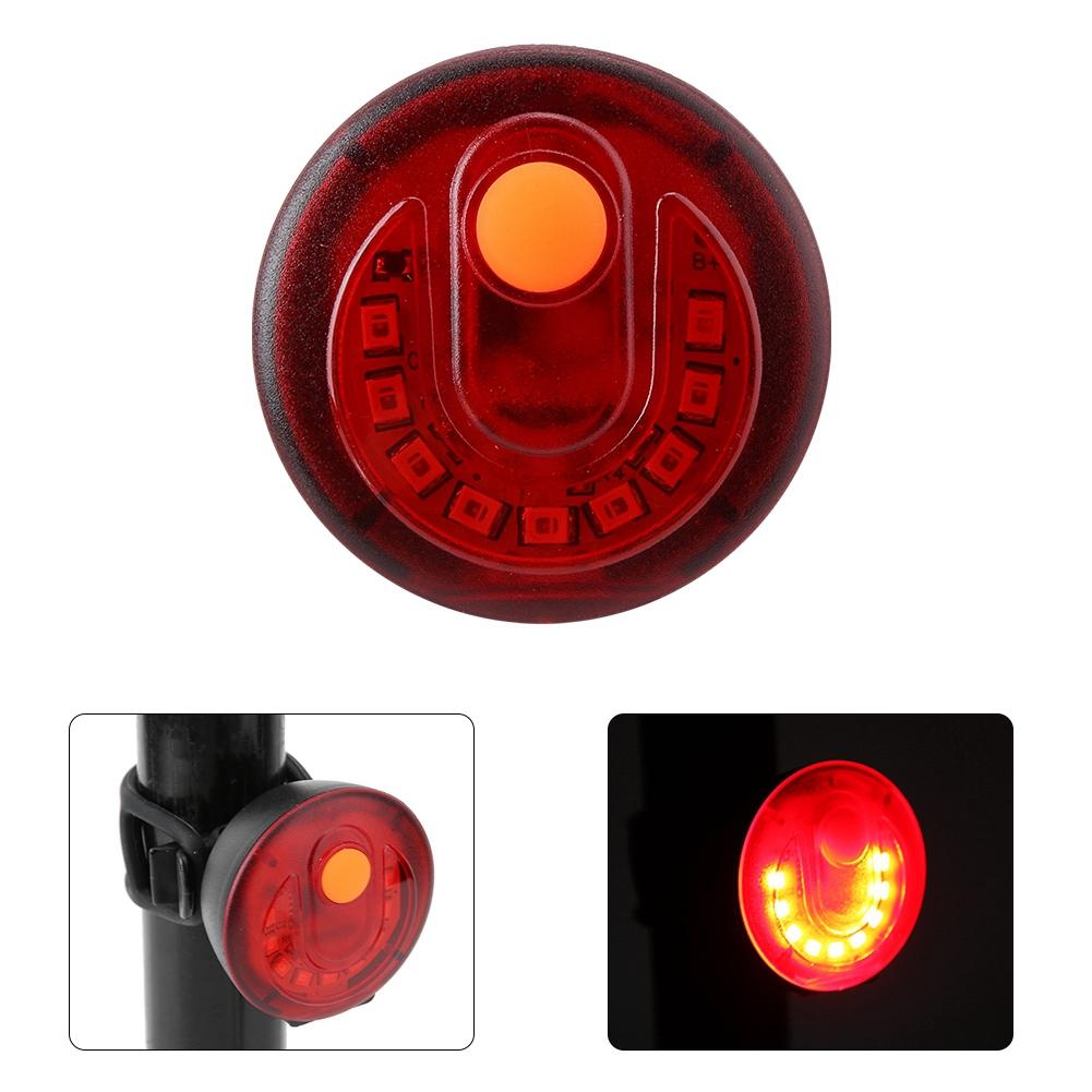 Waterproof Bike Bicycle LED Taillight Safety Warning Light Brake Lamp USB Fast Charging