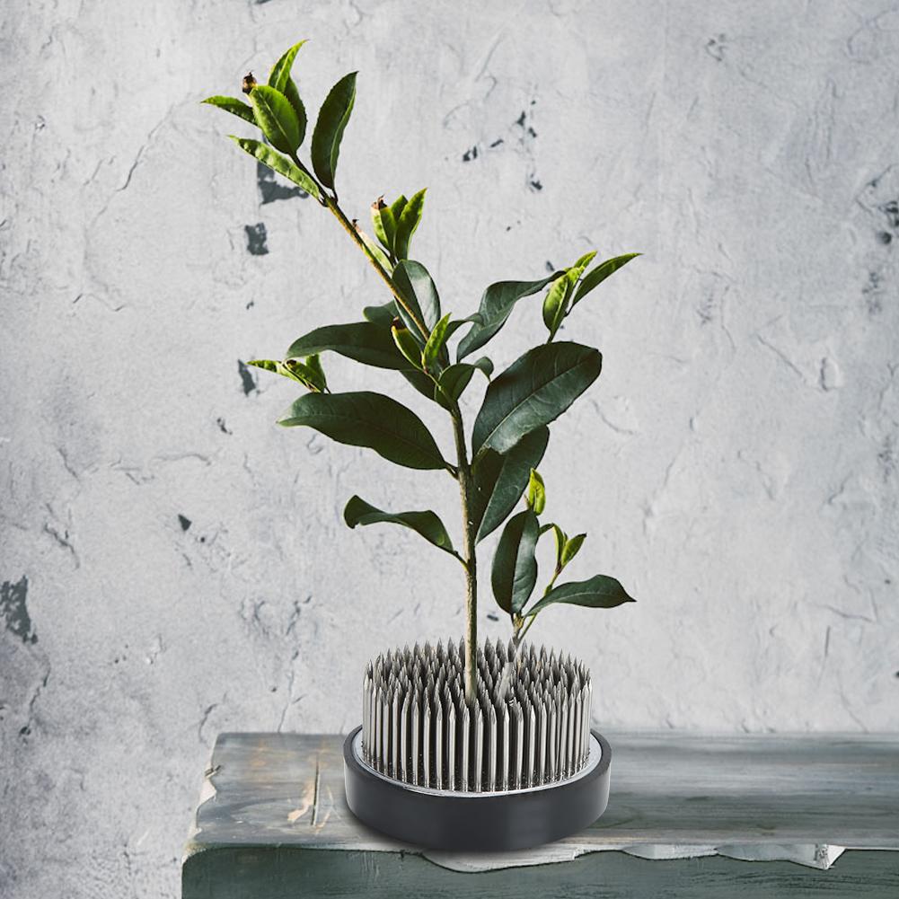 Suport Kenzan pentru Flori de Formă Rotundă, Ac pentru Aranjamente Florale, Accesorii pentru Aranjare, Instrument din Oțel Inoxidabil