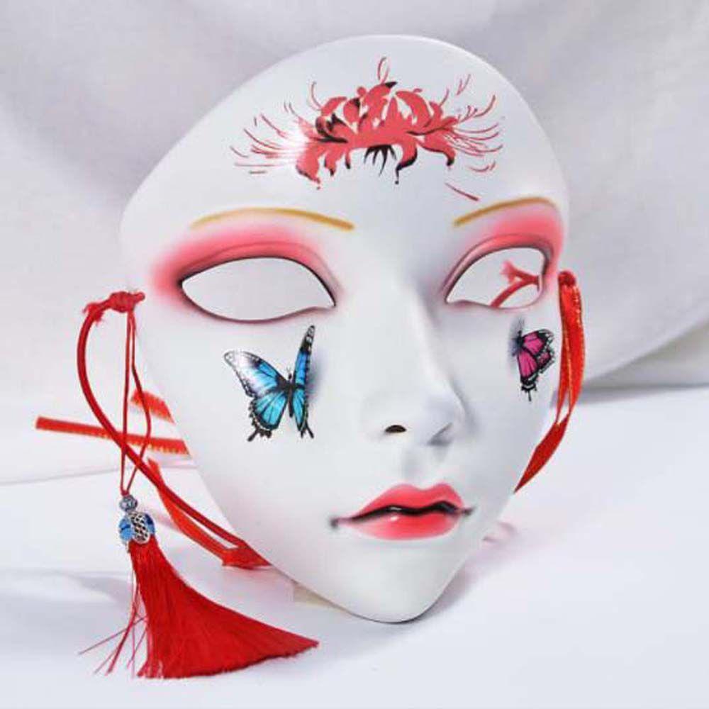 Props Headwear Cherry Flowers Party Mask Props Party Props Full Face Mask Halloween Cosplay Mask