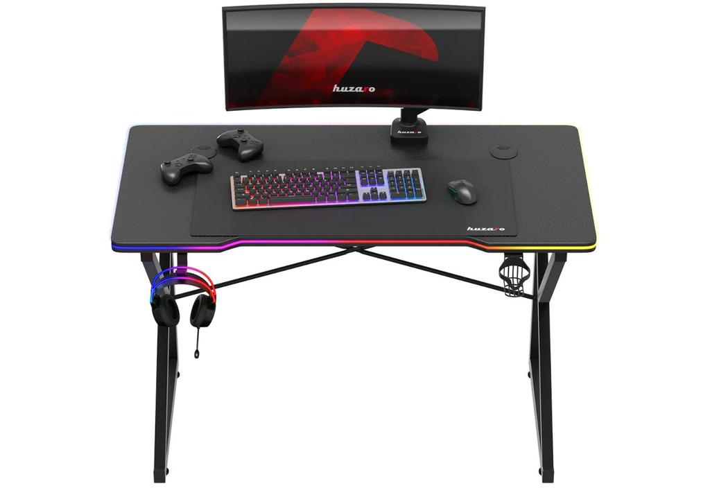 Huzaro Hero 1.7 RGB Black Gaming Desk