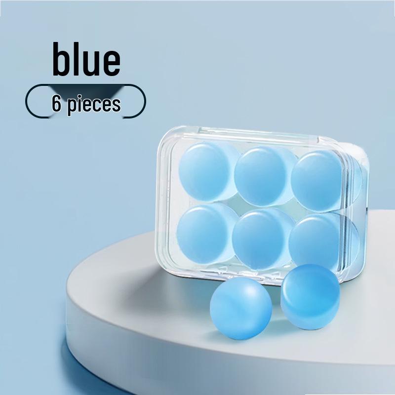 Houxin Silicone Noise-Canceling Earplugs for Sleep and Study - Portable and Silent Set