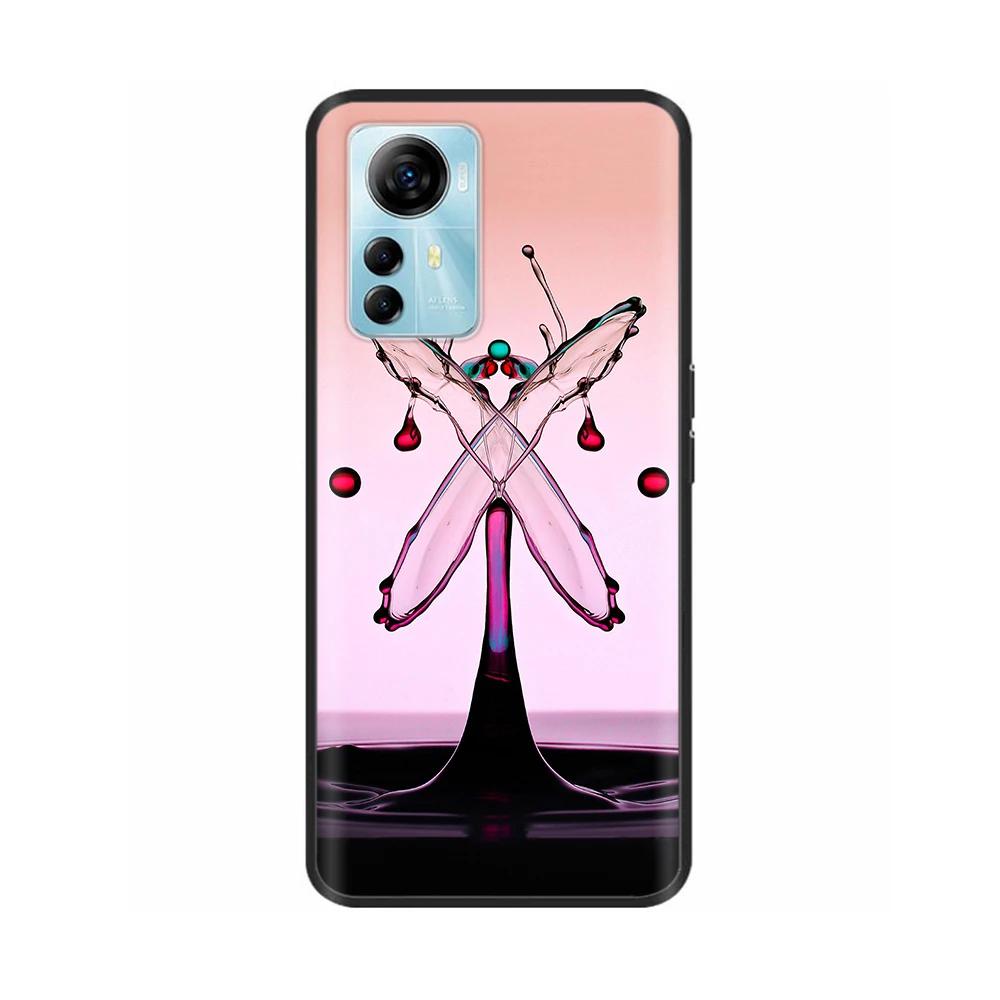 Cute Phone Case For Blade A72s 4G Case Flower Cartoon Painted Soft Silicone Fundas for ZTE Optus X Max A 72s Cover Protective