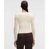 Lululemon Wundermost Ultra Soft Nulu Square Neck Long Sleeve Shirt Coconut Ivory