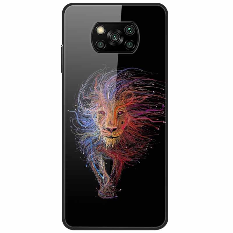 Etui na Poco X3 Pro Modne Urocze Szkło Hartowane Luksusowe Pokrowce Coque dla Xiaomi Poco X3 NFC Etui PocoX3 X 3 Zderzak Ochronny