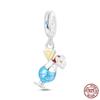 Fruit Food Charms Plata De Leyoriginal Strawberry Avocado Dessert Cake Charm Beads For Women Bracelet Accessory Diy Jewelry
