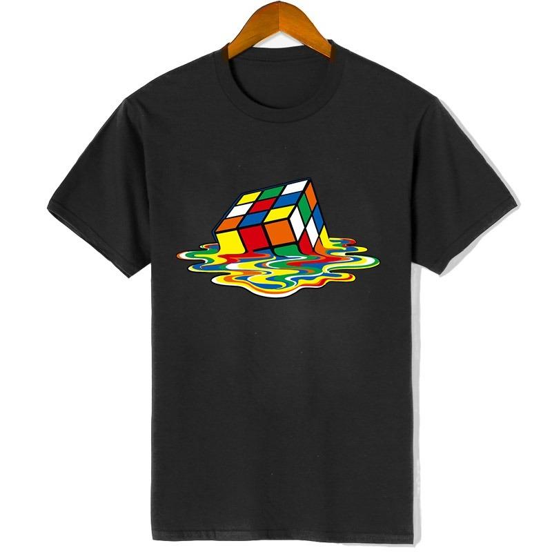 

Summer Unisexs Tshirt High Quality Cotton Magic Square Printing Oneck For Unisex Tees Casual Cool Hip Hop Short Sleeved Tops S