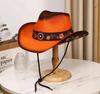 Cowboyhoed mode uitgesneden western cowboy handgeweven harde zomer saffier accessoires neutraal Cowboyhoed zonnehoed sombrero koe