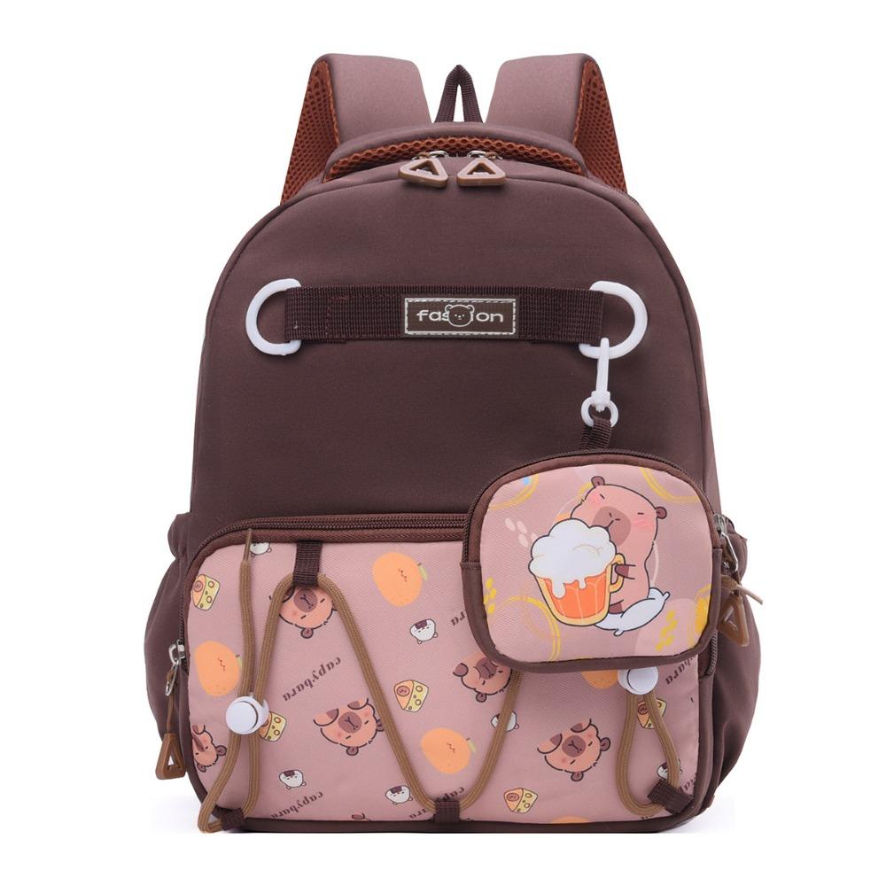 Fashionable Cartoon Nursery Backpack Adjustable Straps Double Shoulder Bag  Elementary School