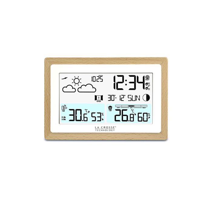 Station Météo - La Crosse Technology - WS6282W-MAC - Bois - Intérieur - Électrique