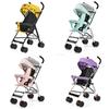 Baby Dinosaur Lightweight Folding Stroller Steel Frame Compact Pushchair For Travel And Outdoor Use