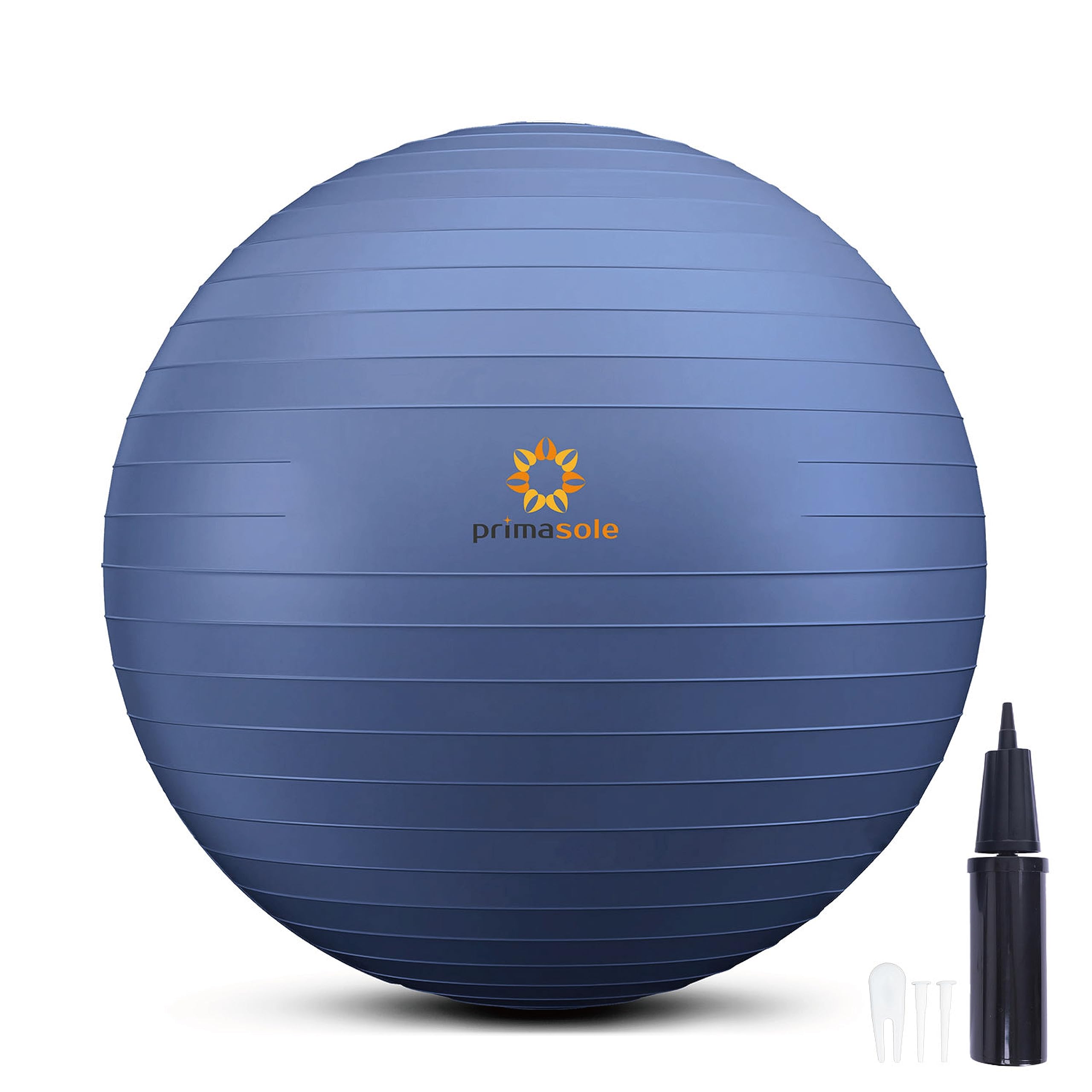 

PrimaSole Fitness Ball 65cm Indigo Blue with Air Pump Balance Ball for Fitness and Pilates PSS91NH015 -