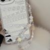 Funda de Teléfono Móvil con Cadena y Lanyard para Apple/Para Huawei Correa de Muñeca Portátil Colgante Personalizado Estilo Ins Dulce y Genial