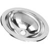 Single Bowl Bar Sink 340 X 270 X 120mm Polished Stainless Steel Kitchen Sink with 40mm Drain Hole for Boat Caravan RV