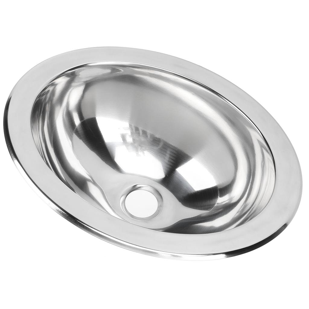 Single Bowl Bar Sink 340 X 270 X 120mm Polished Stainless Steel Kitchen Sink with 40mm Drain Hole for Boat Caravan RV