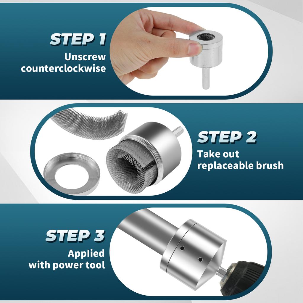 Čistič měděných trubek pro čističe vrtacích trubek, instalatérský nástroj, celokovový čisticí kartáč pro čištění ocelových trubek a mosazných trubek