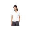 Skechers Basic Sports Series Simple Comfortable Versatile Slim Fit Short Sleeve Polo Shirt Women Tops Bright-White P225W142-0019